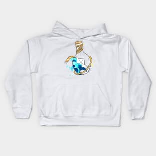 Ahoy! Ship in bottle Kids Hoodie